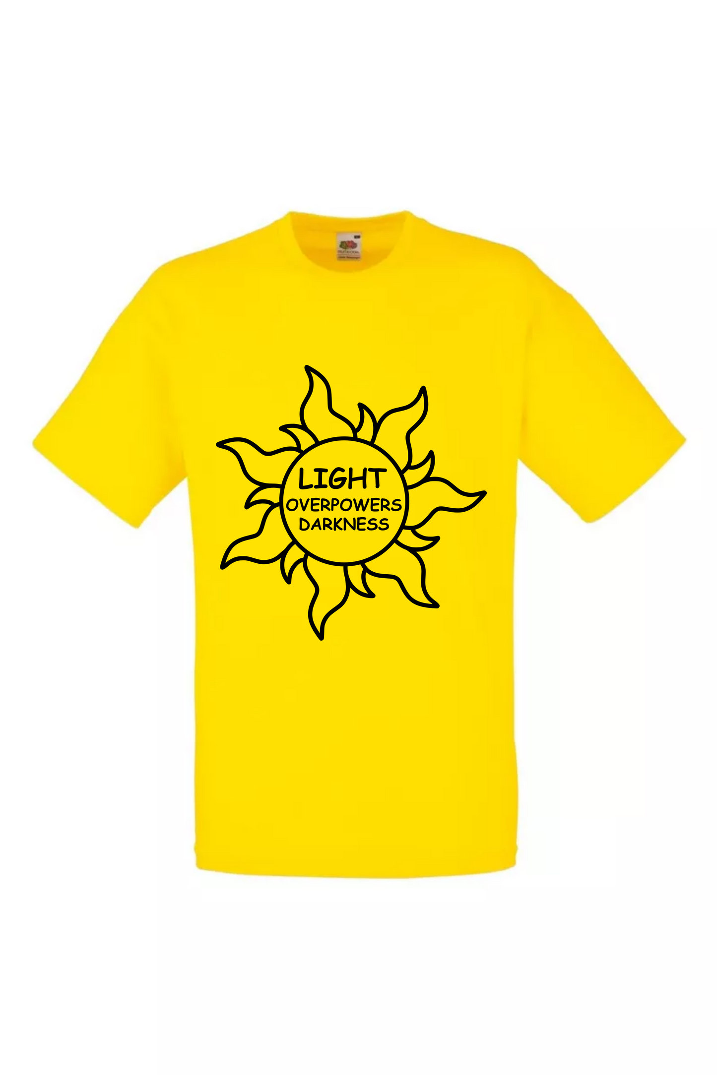 Light Overpowers Darkness Branded T-Shirt
